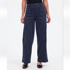 Madewell The Petite Emmett Wide-Leg Pant: Patch Pocket Edition -